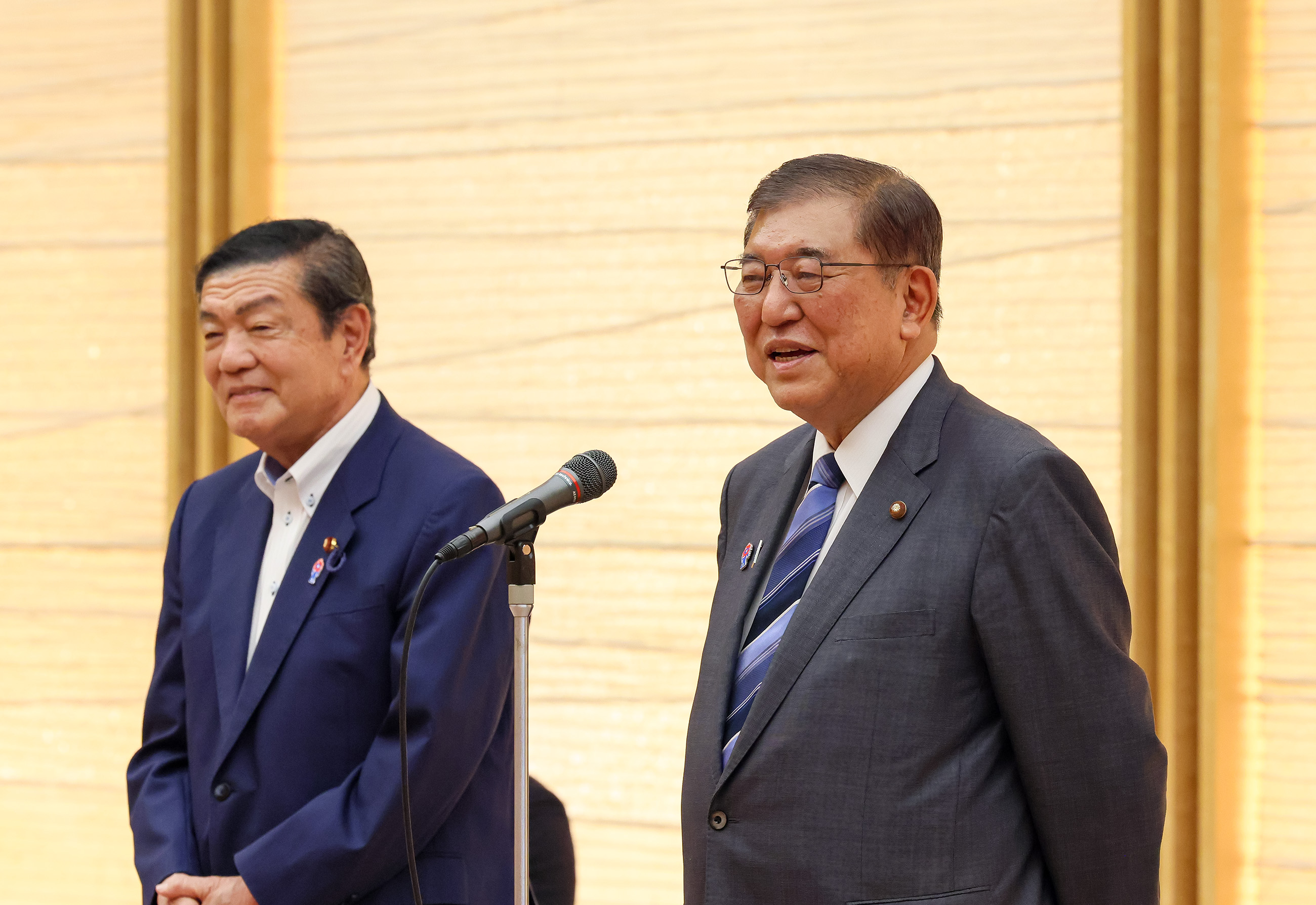 Prime Minister Ishiba receiving a courtesy call (6)