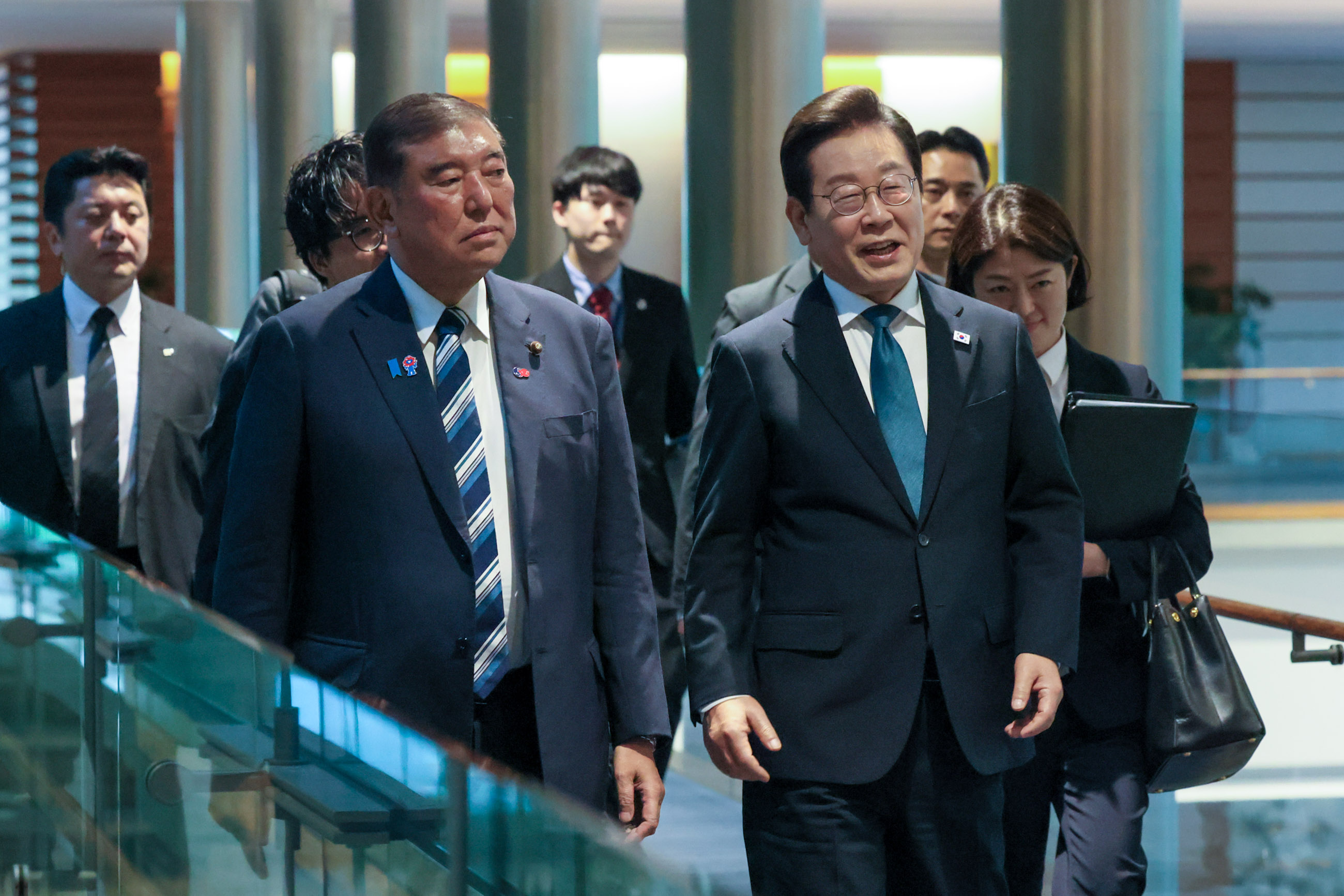 Prime Minister Ishiba ahead of the meeting 