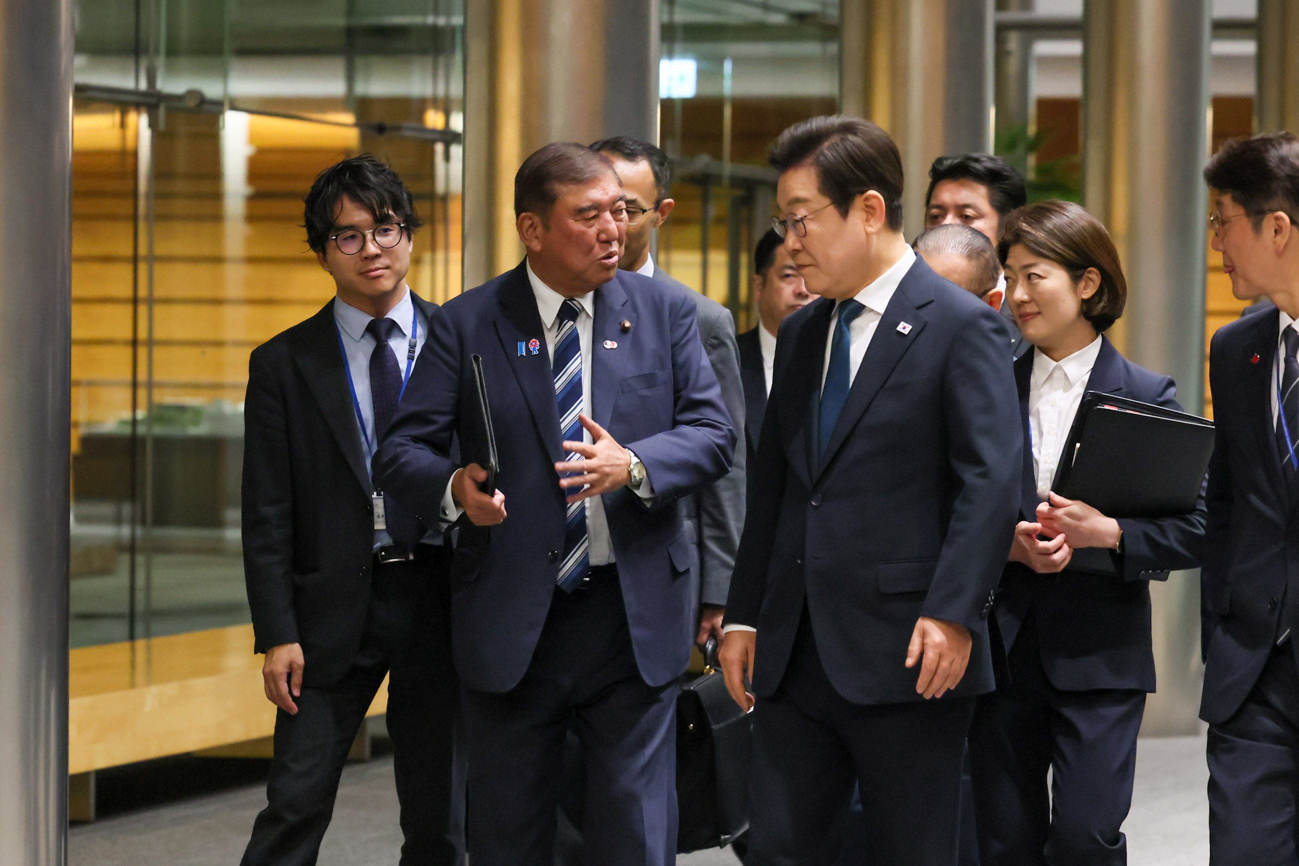 Prime Minister Ishiba ahead of the joint press occasion (2)