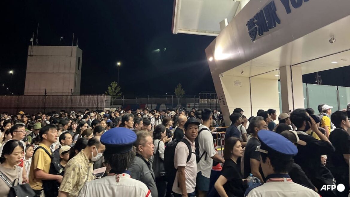 Japan Expo visitors stranded overnight by halted train