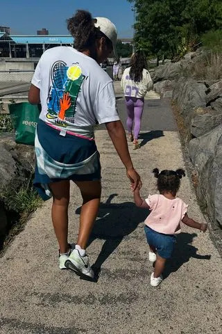 naomiosaka/Instagram Naomi Osaka with her daughter, Shai.