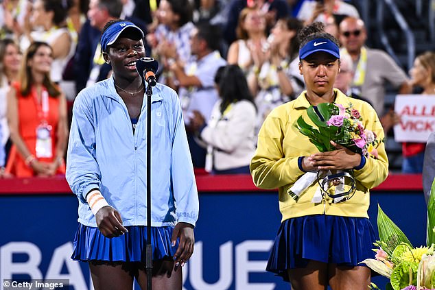 The Grand Slam winner didn't acknowledge Victoria Mboko in her post-match speech