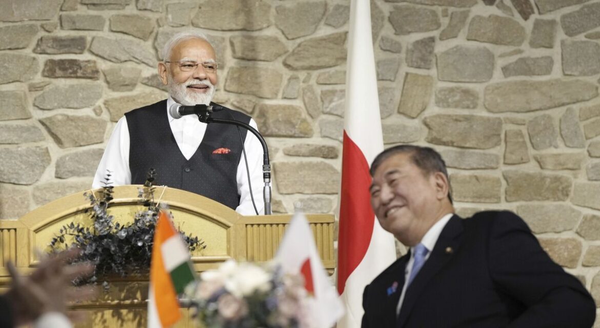 Indian PM Modi Tours Chip Plant With Japanese Counterpart Ishiba