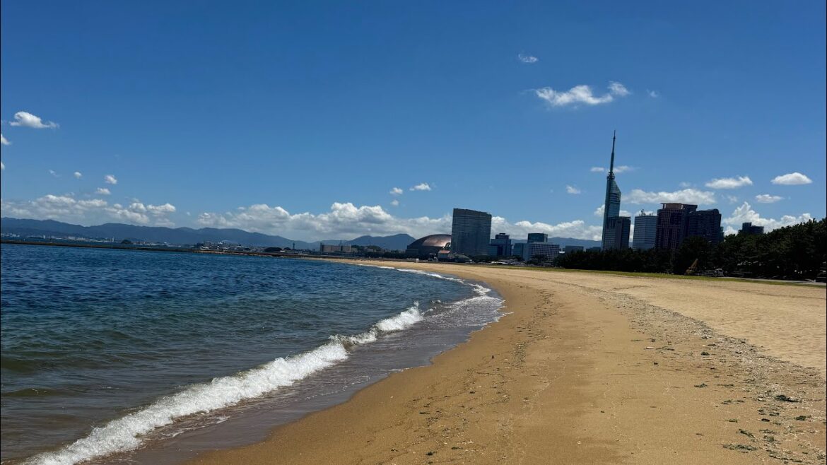 Beach Walk in Fukuoka🇯🇵Live from Japan