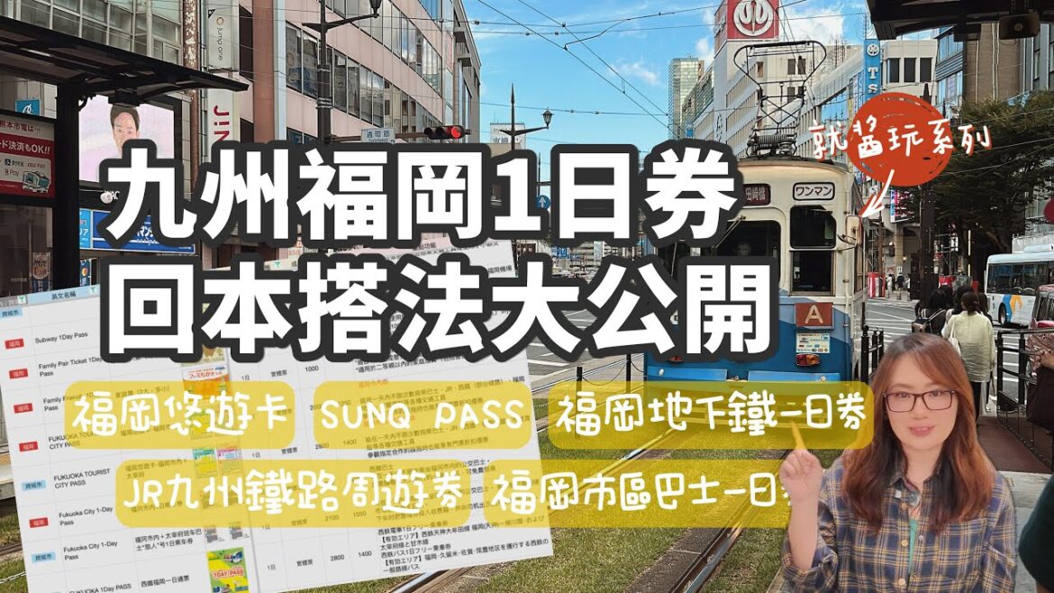 【九州交通票券全攻略】福岡一日券怎麼選?最新價格+回本行程實測! 【九州交通票券全攻略】福岡一日券怎麼選?最新價格+回本行程實測!