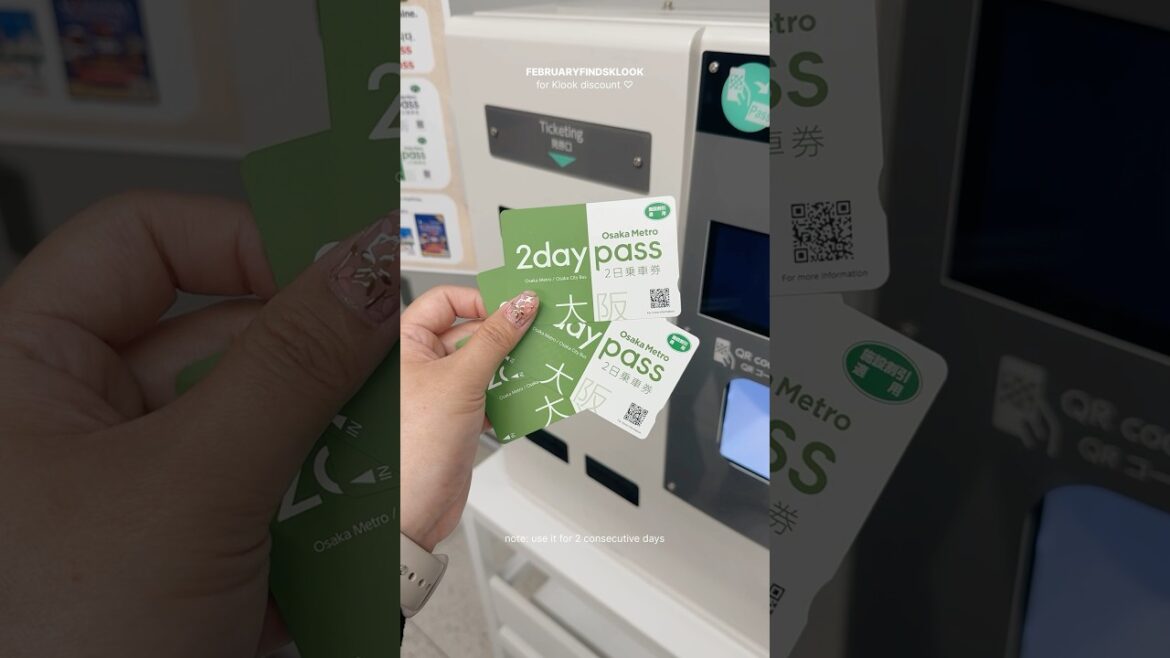 Osaka Metro Pass is very convenient when traveling around #osaka #japan 🤍klook code FEBRUARYFINDS ✨