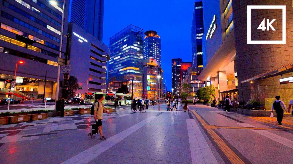 Japan - Walking Tour Around Osaka Station, the Busiest Station in Western Japan / 4K