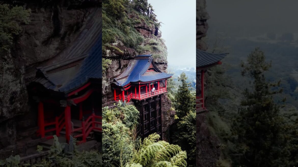A Hidden Cliff Shrine in Nagano | Zen Hike to Nunobiki Kannon 🧘‍♂️🇯🇵 #japan #travel #zen
