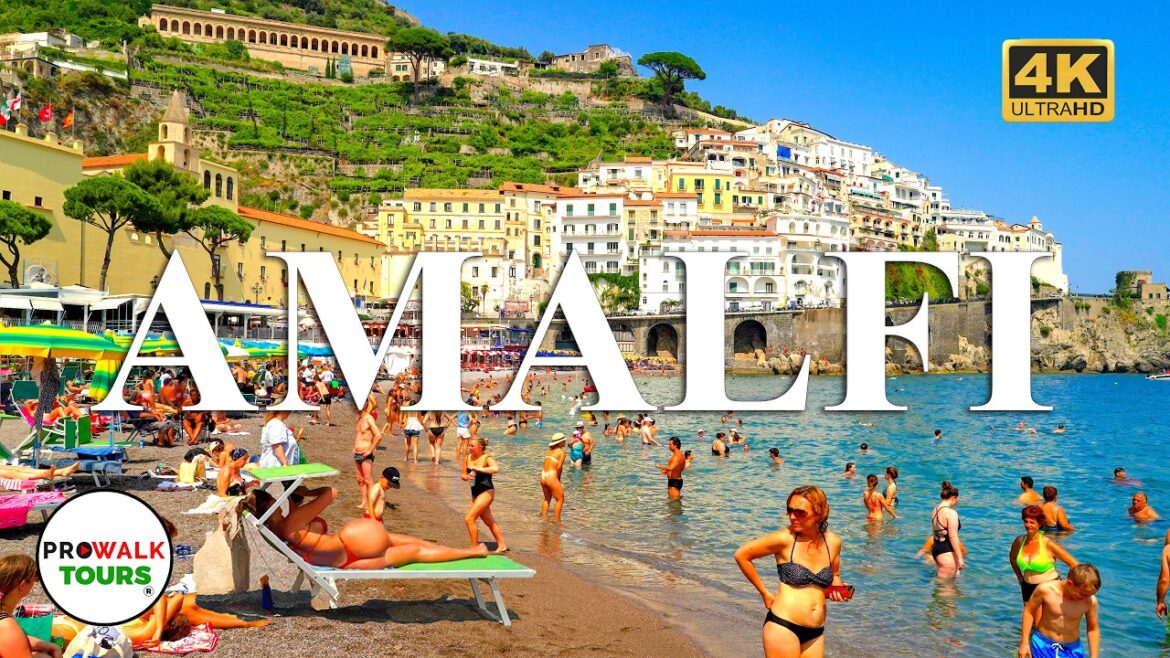 AMALFI, Italy Walking Tour 🇮🇹 | Summer 2025 | Scenic Streets, Beach & Mountain Views