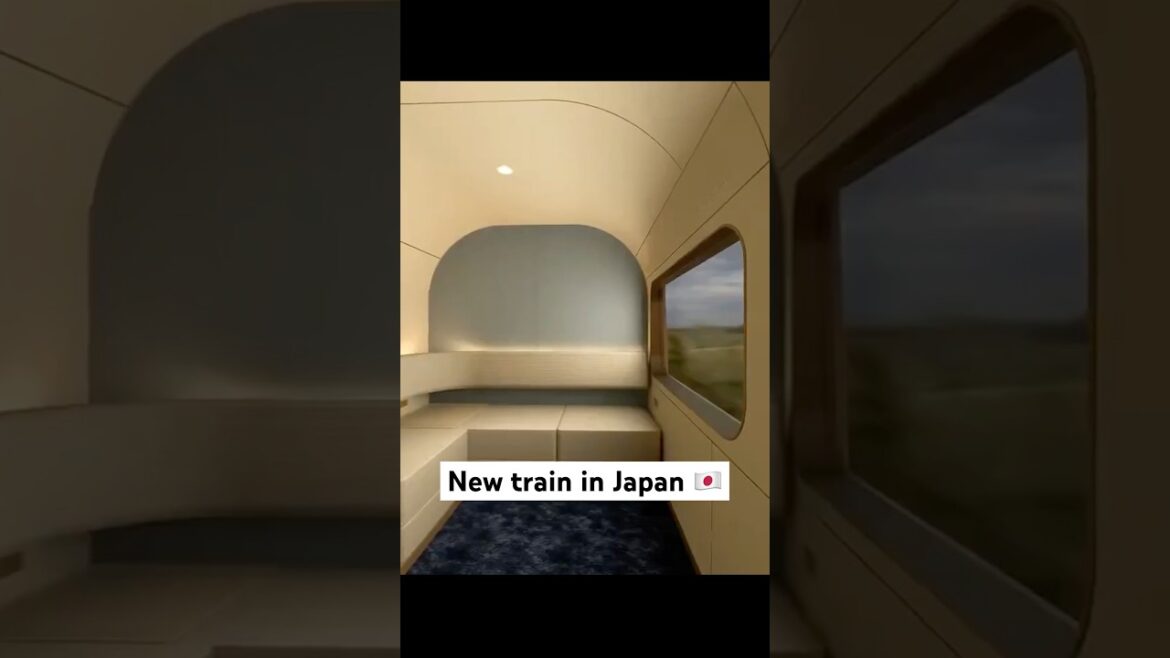 New Overnight Train Japan 🇯🇵 #japan #japantravel #japanvlog #solotravel #shorts #tiktok #fyp
