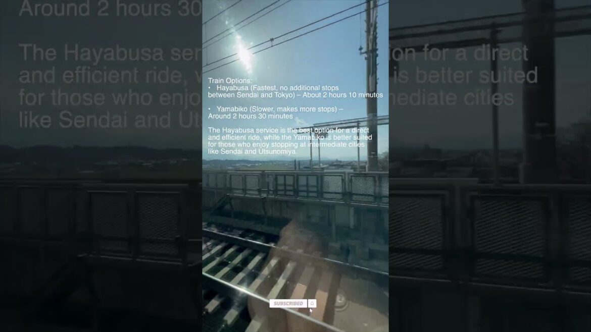 Japan - Morioka to Tokyo by Shinkansen