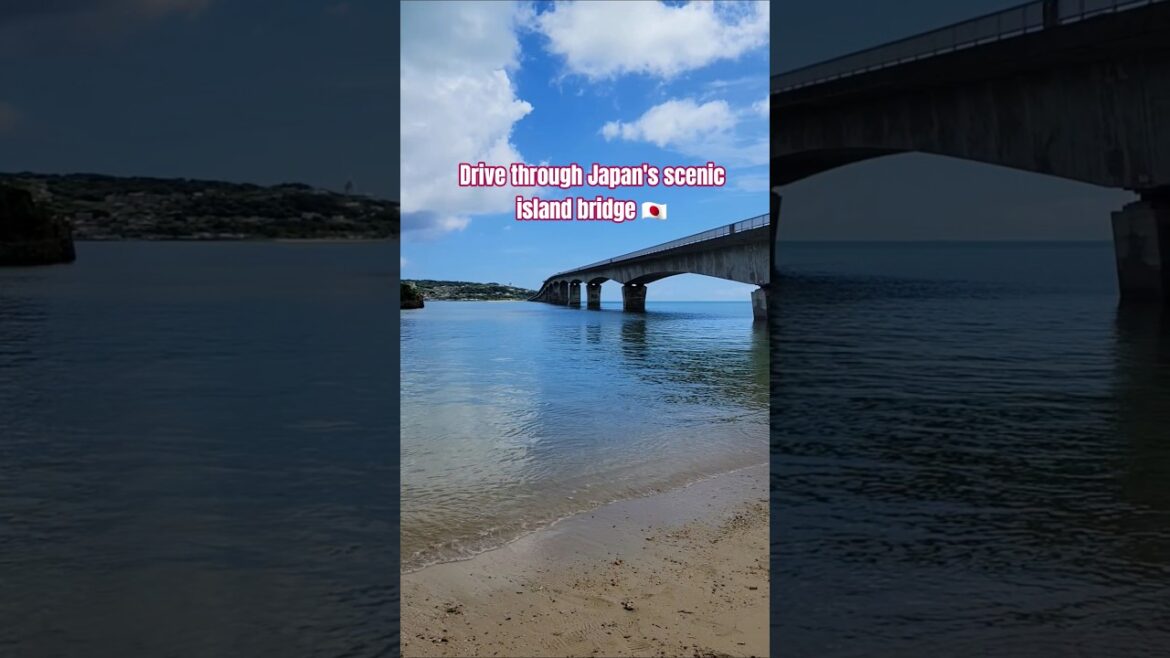 Kouri Bridge: A scenic drive over turquoise waters in Okinawa #OceanDrive#KouriBridge#Okinawa#Travel