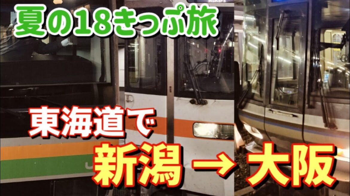 【#青春18きっぷ】2025年夏の18きっぷを初日から使い倒す！　新潟から一日で大阪へ！！　青葉茂る上越線と絶景の東海道本線の旅