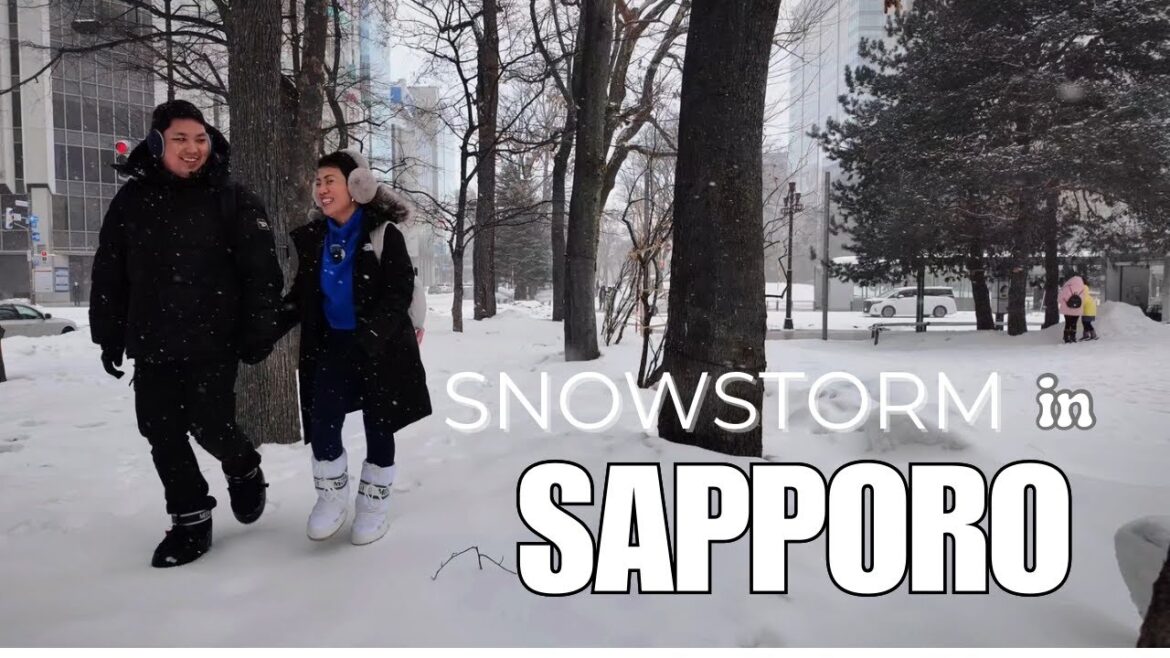 Snowstorm on our last day in Sapporo | Side trip to Otaru + Buying Royce Chocolate | Hokkaido Vlog