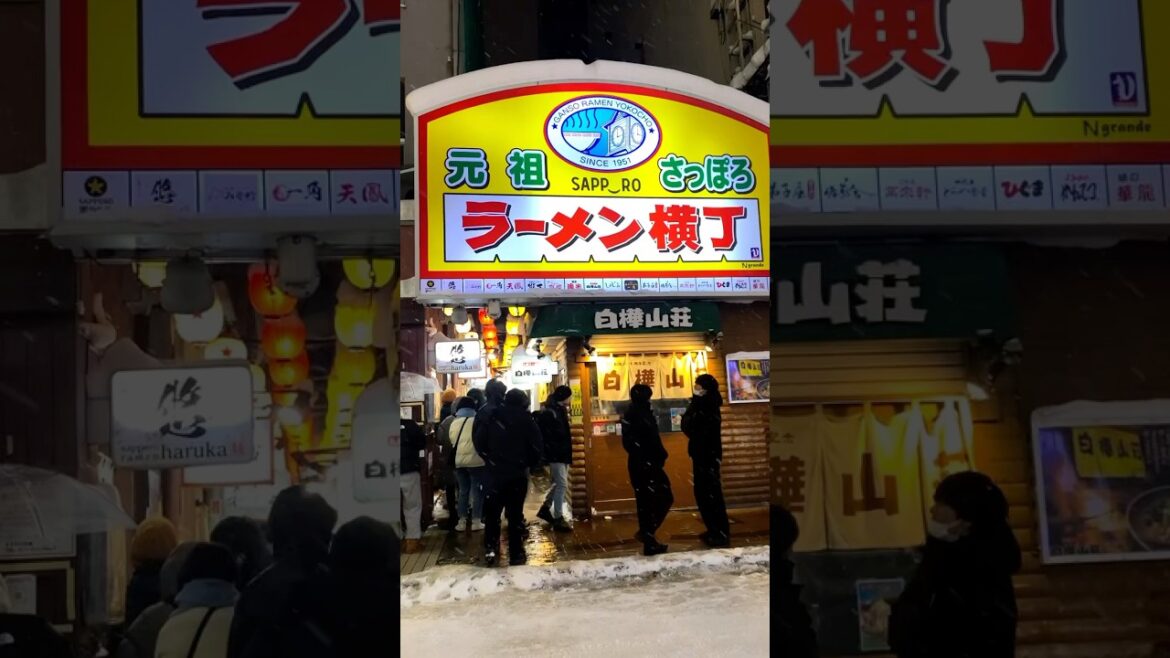 Famous Ramen Restaurant in Sapporo #travel #destination #hokkaido #sapporo