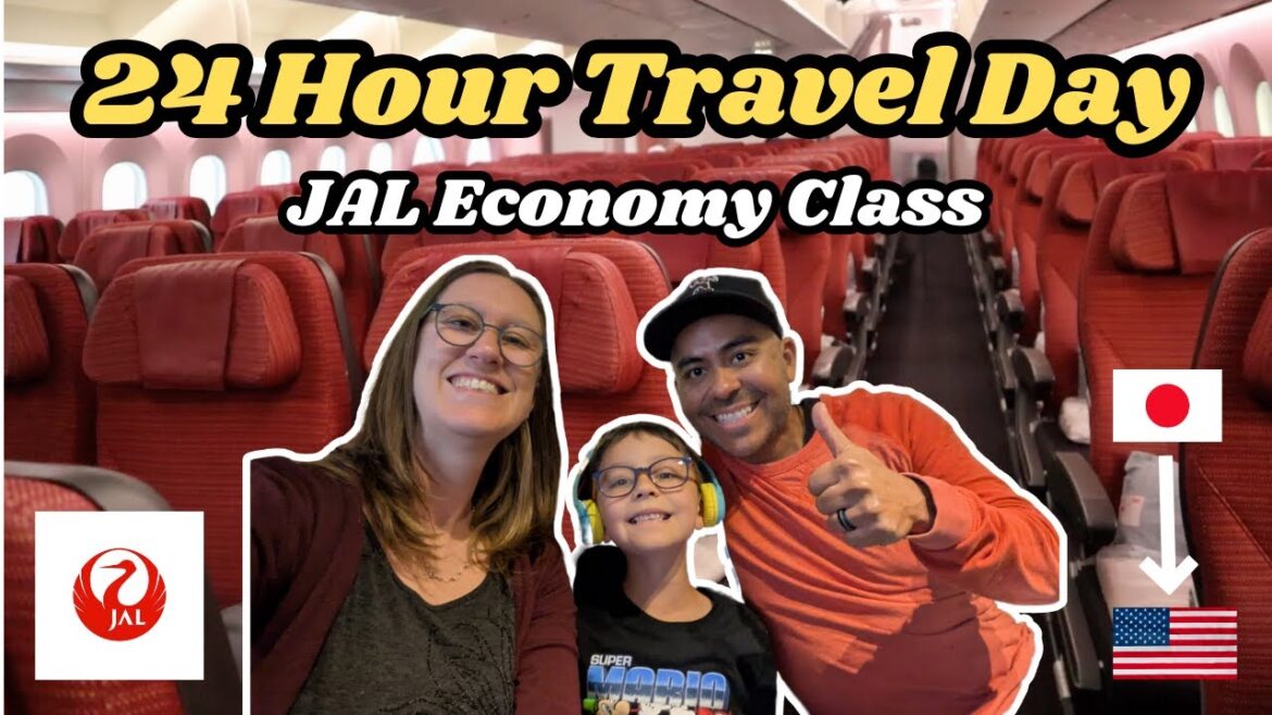 Flying Japan Airlines Economy Class | 24-Hour Journey from Japan to USA Flying Japan Airlines Economy Class | 24-Hour Journey from Japan to USA