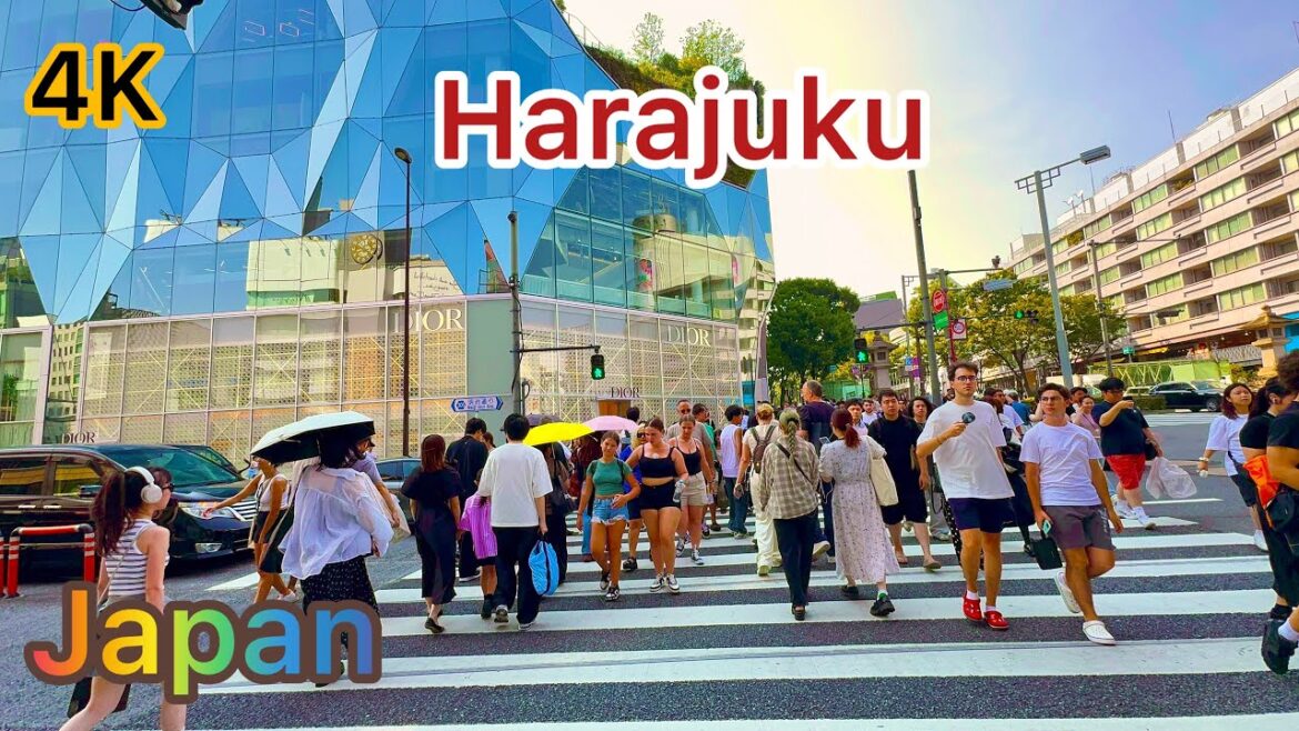 Harajuku  Walking Tour in Tokyo. 4K HDR Japan.