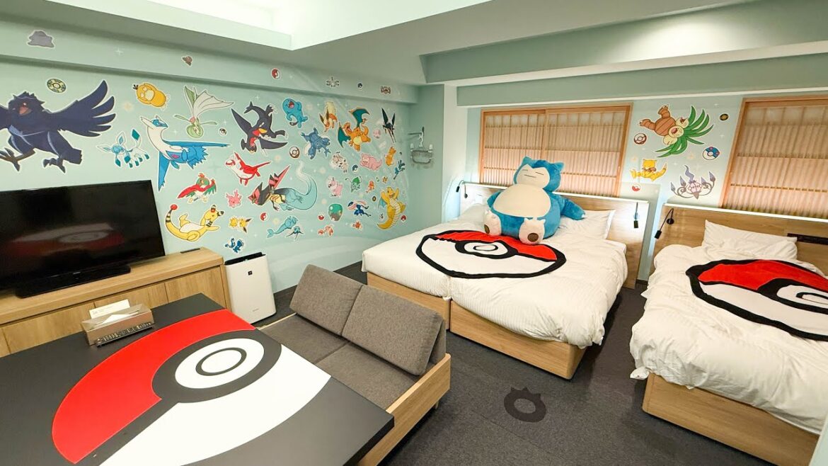 Staying at the New Pokémon Hotel with Giant Snorlax 🏨 Staying at the New Pokémon Hotel with Giant Snorlax 🏨
