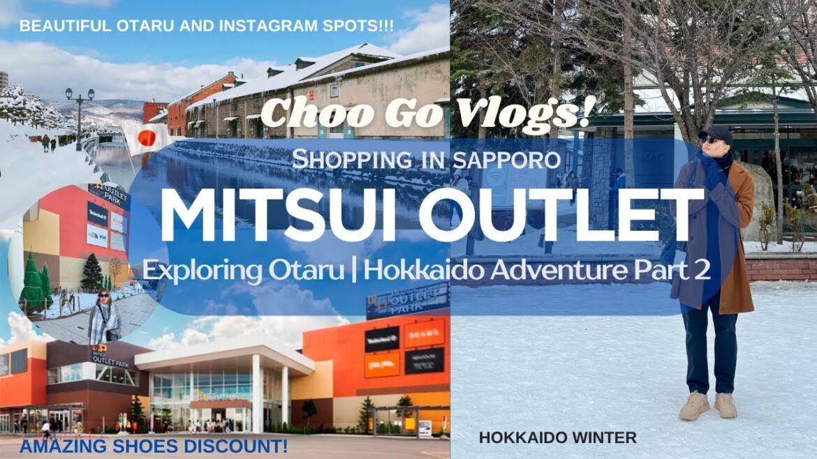 Mitsui Outlet Sapporo, Exploring Otaru and Hokkaido Adventure Part 2 - Choo Go Vlogs