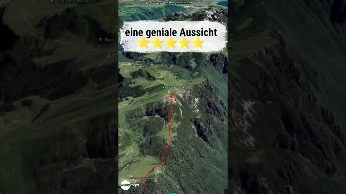 Gardasee – Monte Altissimo 3D #wanderschön #Short Gardasee - Monte Altissimo 3D #wanderschön #Short