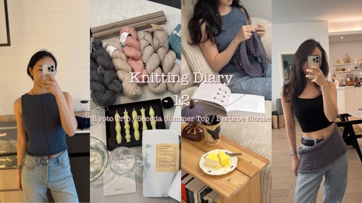 Knitting Diary -12- Kyoto Trip / Secede Summer Top / Barbroe Blouse / Knitting Plan