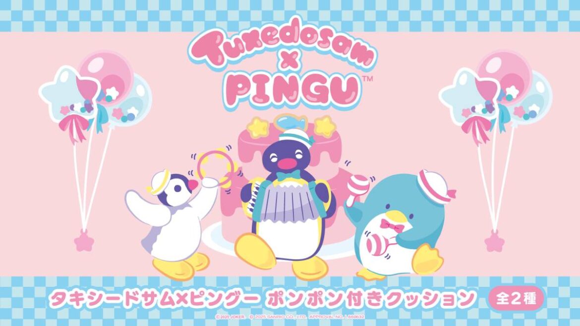 Sanrio’s Tuxedosam Paired Up With Pingu the Penguin in Japan
