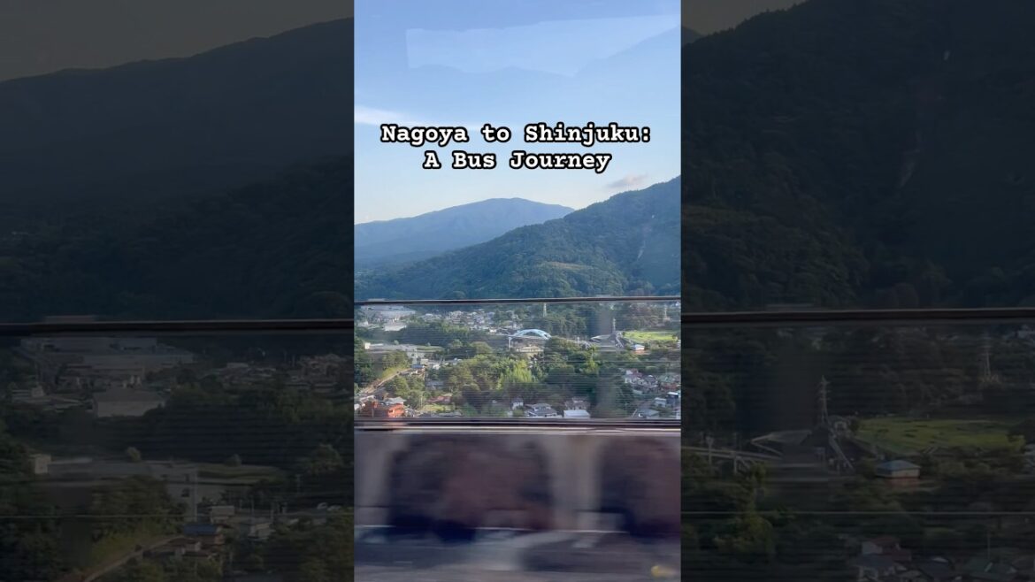From Nagoya to Shinjuku, the simplicity of a bus ride through Japan. #japan #travel #roadtrip #bus