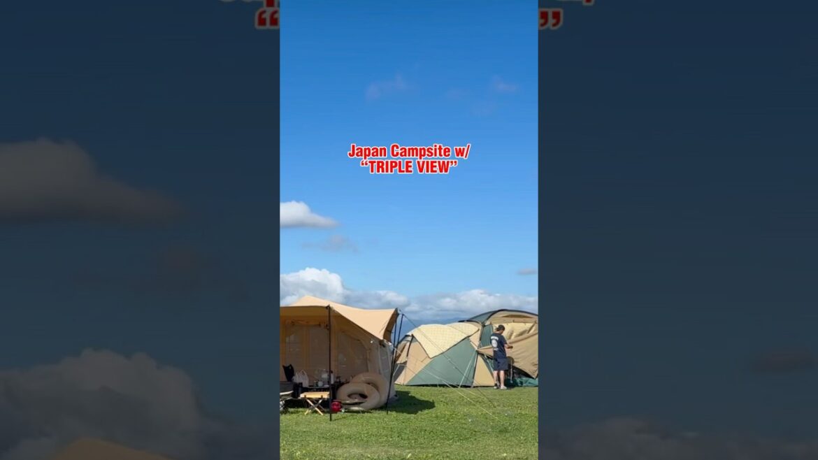 Japan's BEST Campsite View? 🏕️ Mt. Fuji!