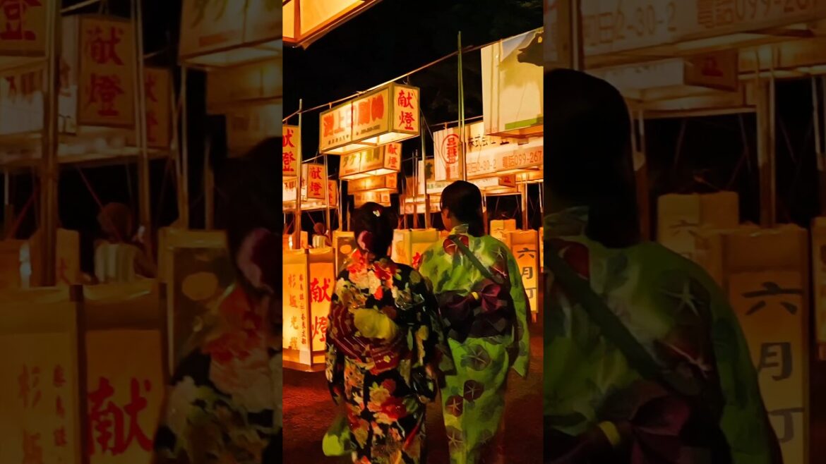 Summer Lantern Festival of Kirishima Jingu Shrine, Kagoshima, Japan. #霧島神宮 #夏祭り Summer Lantern Festival of Kirishima Jingu Shrine, Kagoshima, Japan. #霧島神宮 #夏祭り