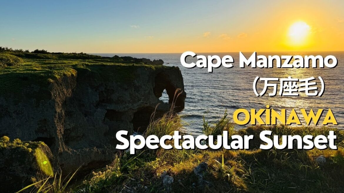 Sunset At Cape Manzamo Okinawa (万座毛）