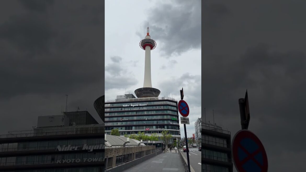 Kyoto tower #japan stunning view 😍#kyoto #kyotovlog #kyototrip