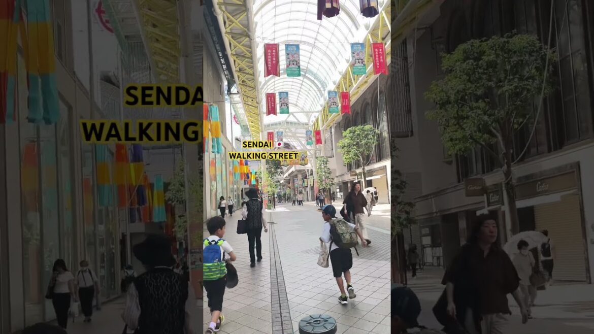 SENDAI JAPAN 🇯🇵 WALKING STREET #music #unstoppable #song #travel #japan #shorts #short