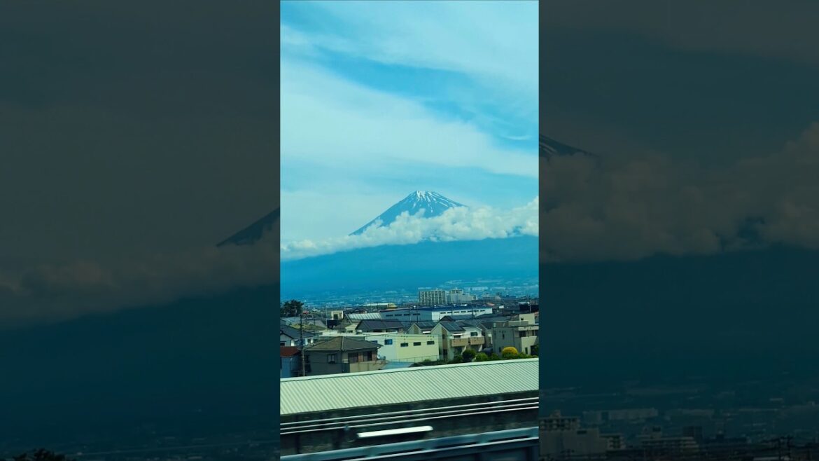 Mt. Fuji 🇯🇵 Shinkansen Train Window View #japantravel