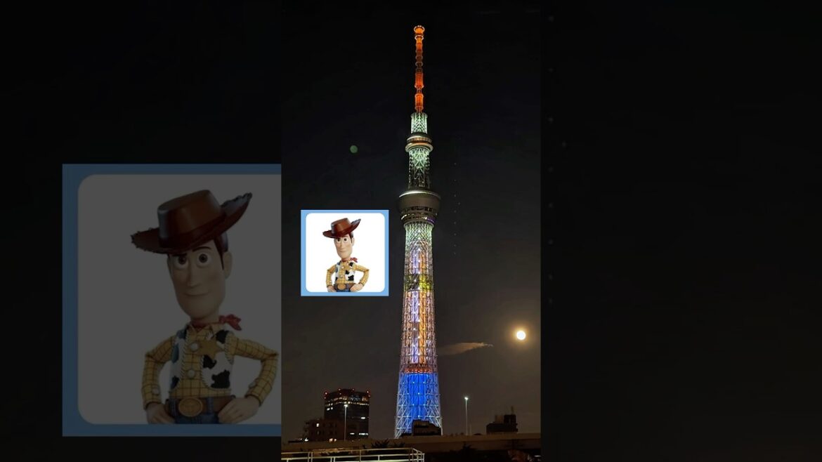 【感動】東京スカイツリーとトイストーリーコラボのライトアップがヤバすぎた‼️