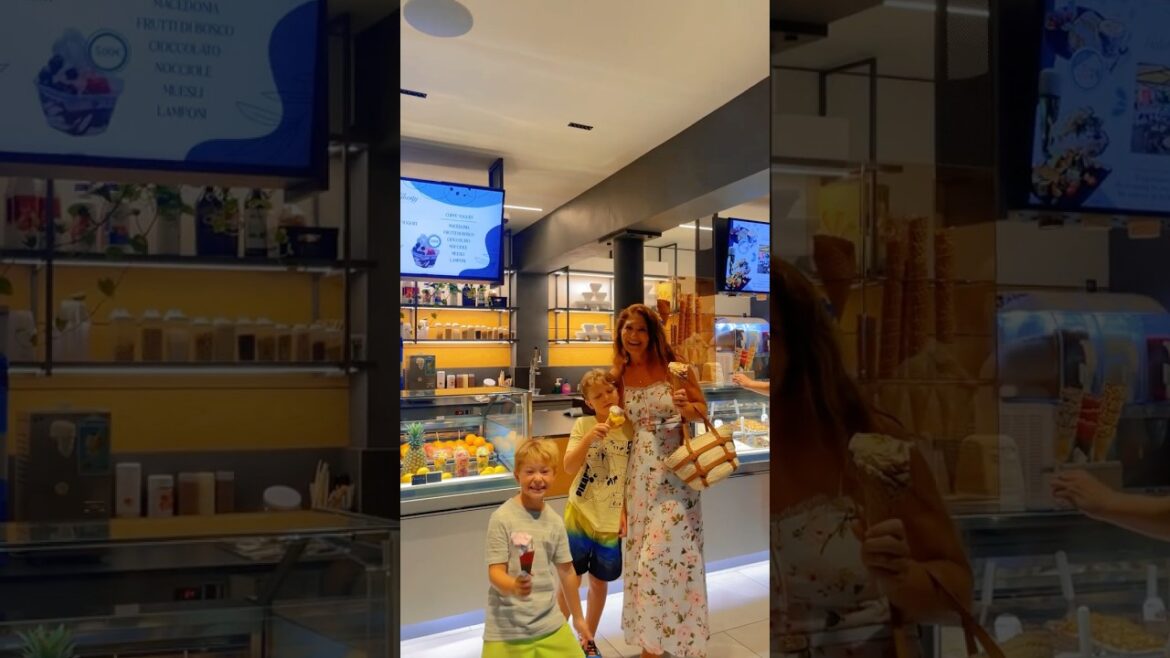 Best Ice-cream In Torbole Italy 🇮🇹 Lake Garda 🍨Gelateria Liberty #lakegarda #shorts #italytravel