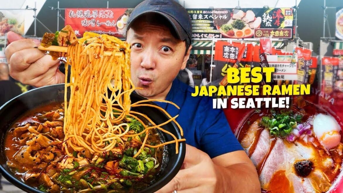 24 Hours Eating at Seattle’s BEST Ramen Shops! 🍜 ULTIMATE Noodle Tour!