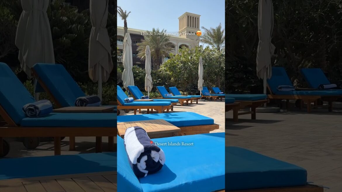 This & Your Favourite Person 😍📍Desert Islands Resort #travel #vacation #hotelreview #uae #besthotel