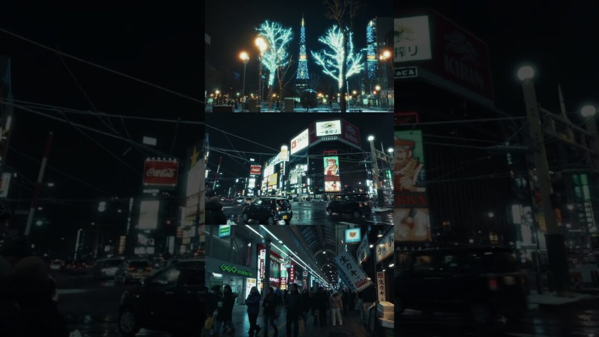 Neon streets of Sapporo #travel  #Japan #sapporo #cyberpunk #neon