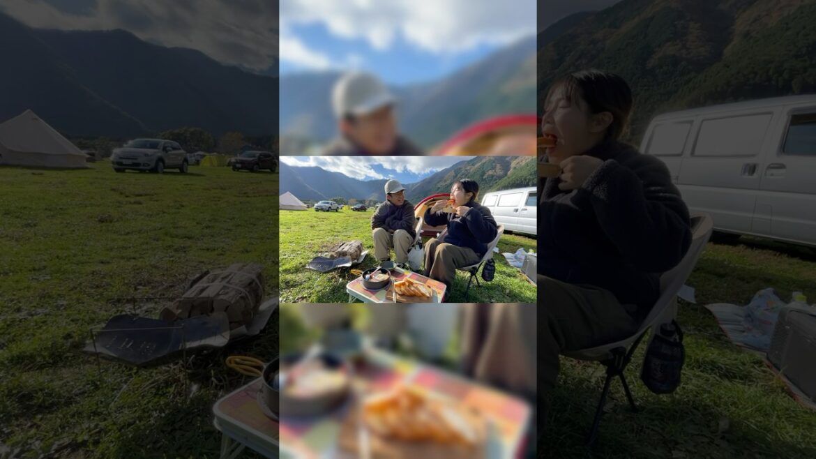 Camping with a beautiful view of Mt. Fuji Camping with a beautiful view of Mt. Fuji