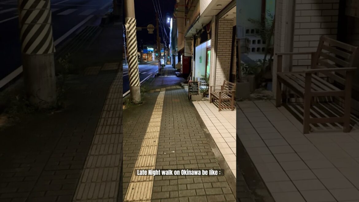 Late night walk on Okinawa.  #japan #okinawa  #travel Late night walk on Okinawa.  #japan #okinawa  #travel