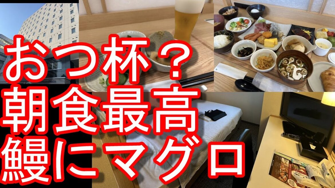 【朝食最高】静岡市街地のホテル『三交イン静岡北口』静岡駅近く！静岡おでん、静岡麦酒、マグロや鰻などの静岡名物！おつ杯サービスSanko In Hotel,Shizuoka city,Japan