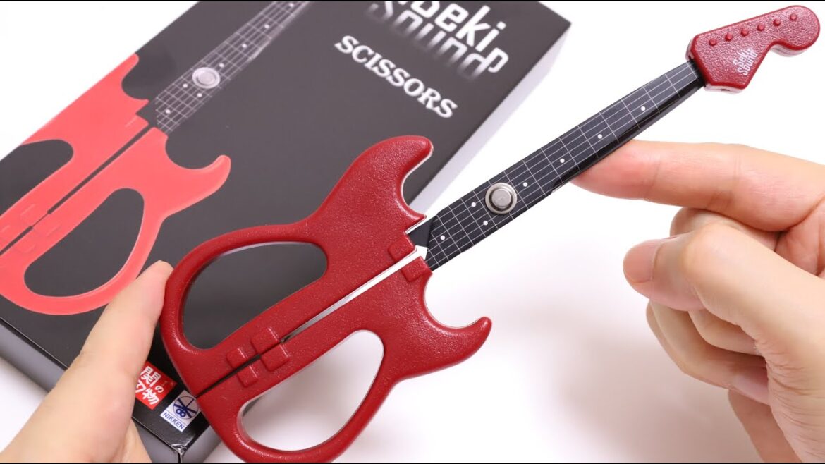 Guitar Scissors and My fav Katana Scissors Japanese Interesting Stationery