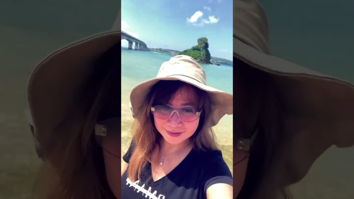 Okinawa Kouri Beach #blog#utubeshorts#travel#japan#okinawa#summer#beach#vacation#fyp#vlog#getaway