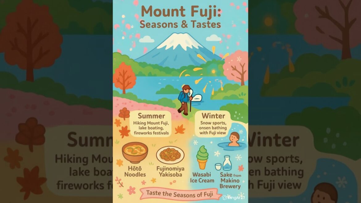 Mount Fuji’s Seasonal Adventures & Flavors #shorts #travel #japan #mountfuji #tourism #travelshorts