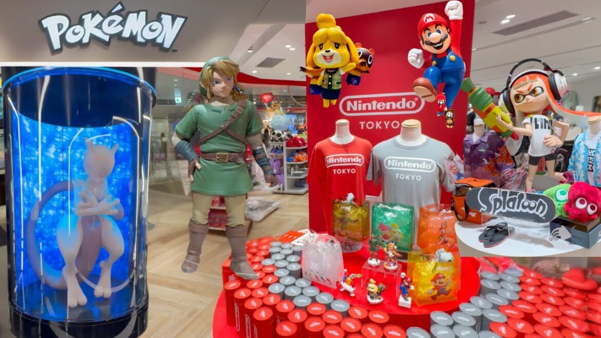 Nintendo Store Tokyo Tour | Pokèmon Center Tour Walkthrough | Shibuya Japan | 4k