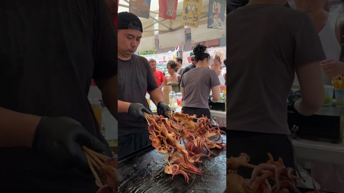 Grilled Octopus at JAPAN FES NYC 🍢🇯🇵 Street Food