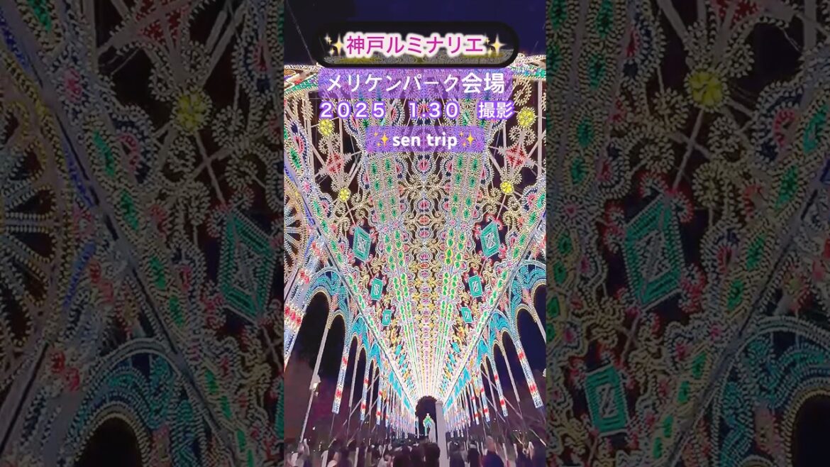 🍀神戸ルミナリエ　阪神淡路大震災の記憶を語り継ぎ　神戸の復興を願って始まったイベント   2025 1.30撮影✨sen  trip✨