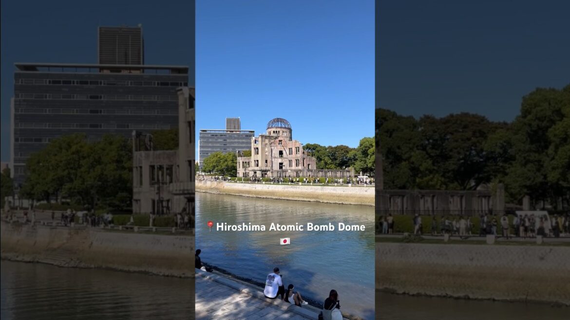 Hiroshima Atomic Bomb Dome #hiroshima #japan #worldheritage #shorts #japon