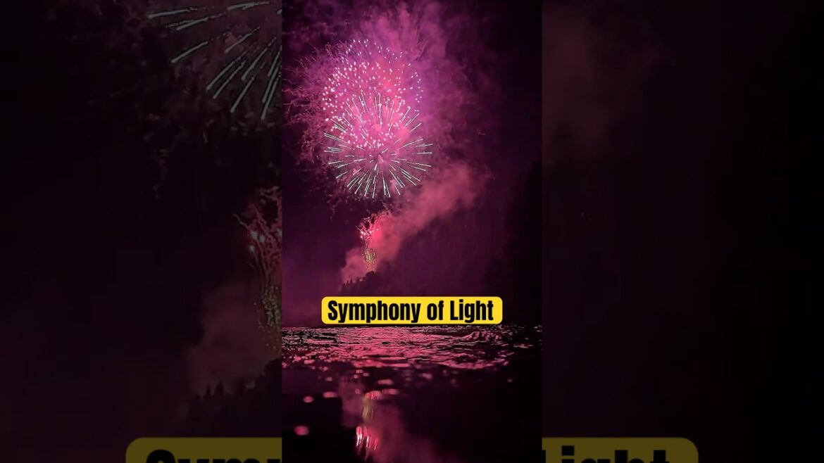 NOT AI ! This Magic is Real! Ani River Summer Night Magic! 🎆 #shorts #japantravel