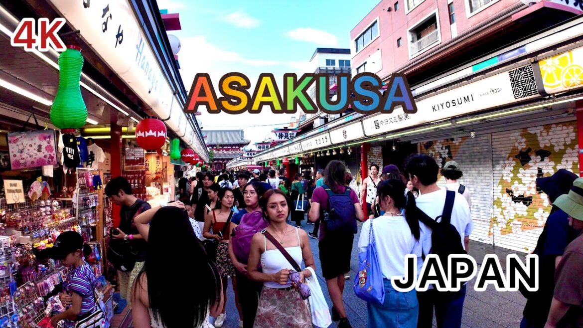 4K Ueno Walking Tour. Ueno To Sensoji Temple Asakusa. Tokyo, Japan. 4K Ueno Walking Tour. Ueno To Sensoji Temple Asakusa. Tokyo, Japan.